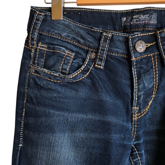 Silver Jeans Aiko Bootcut Size 28 Dark Wash Y2K - Picture 5 of 16